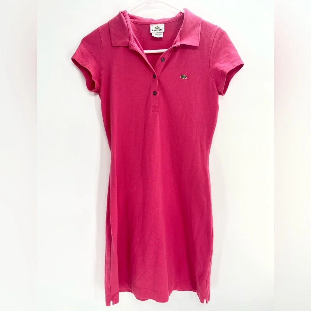 Lacoste Pink Polo Dress